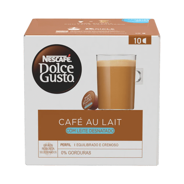 CAFÉ AU LAIT DESNATADO 10 CÁPSULAS