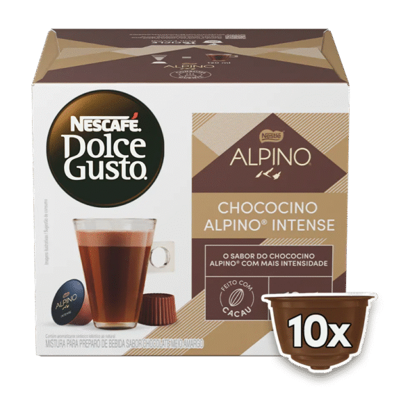 CHOCOCINO ALPINO INTENSE 10 CÁPSULAS